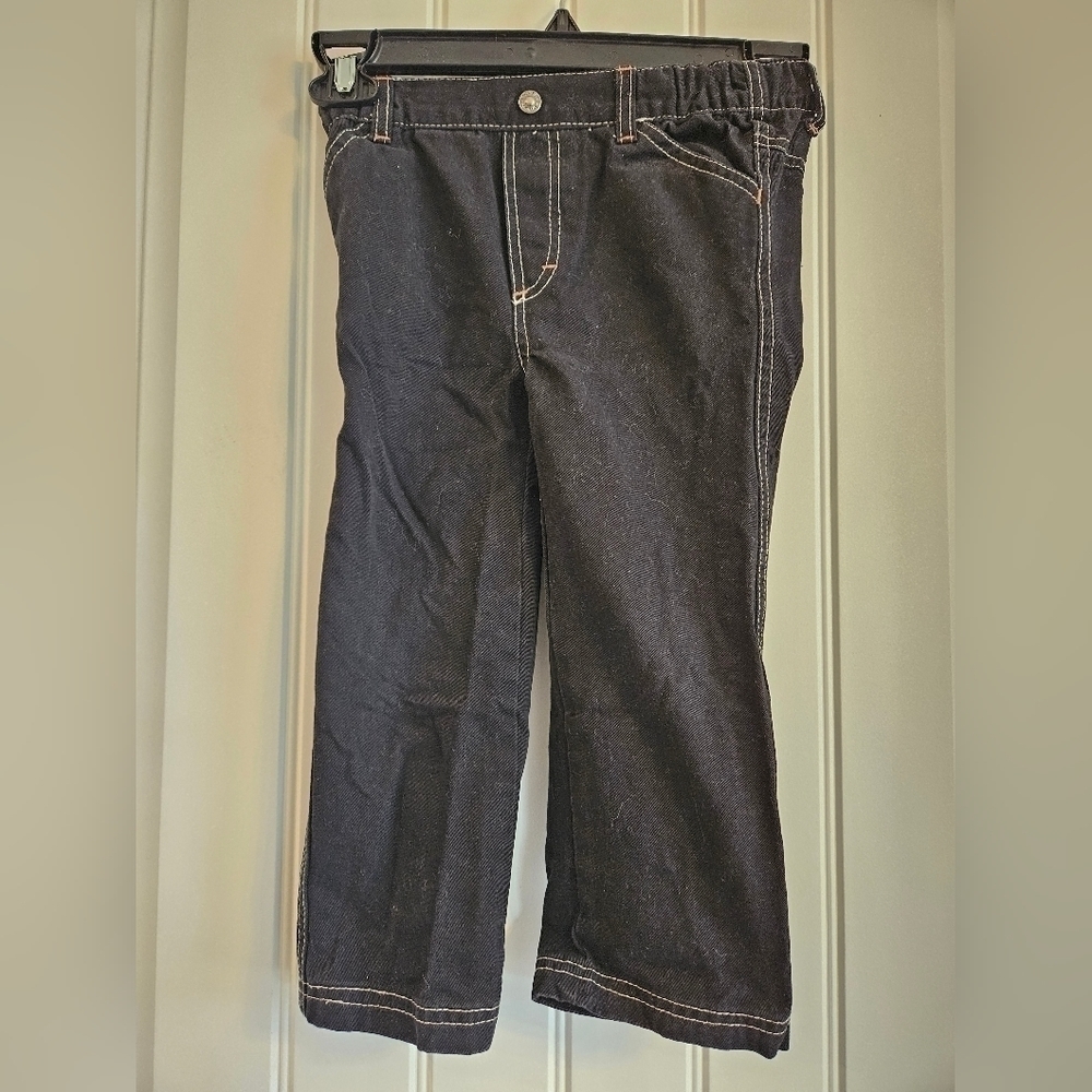 Harley-Davidson unisex Black denim pull on jeans 3T